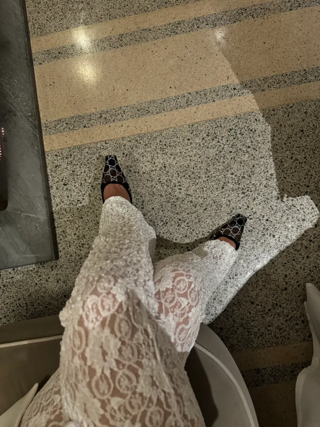 Elliot White Lace Pants