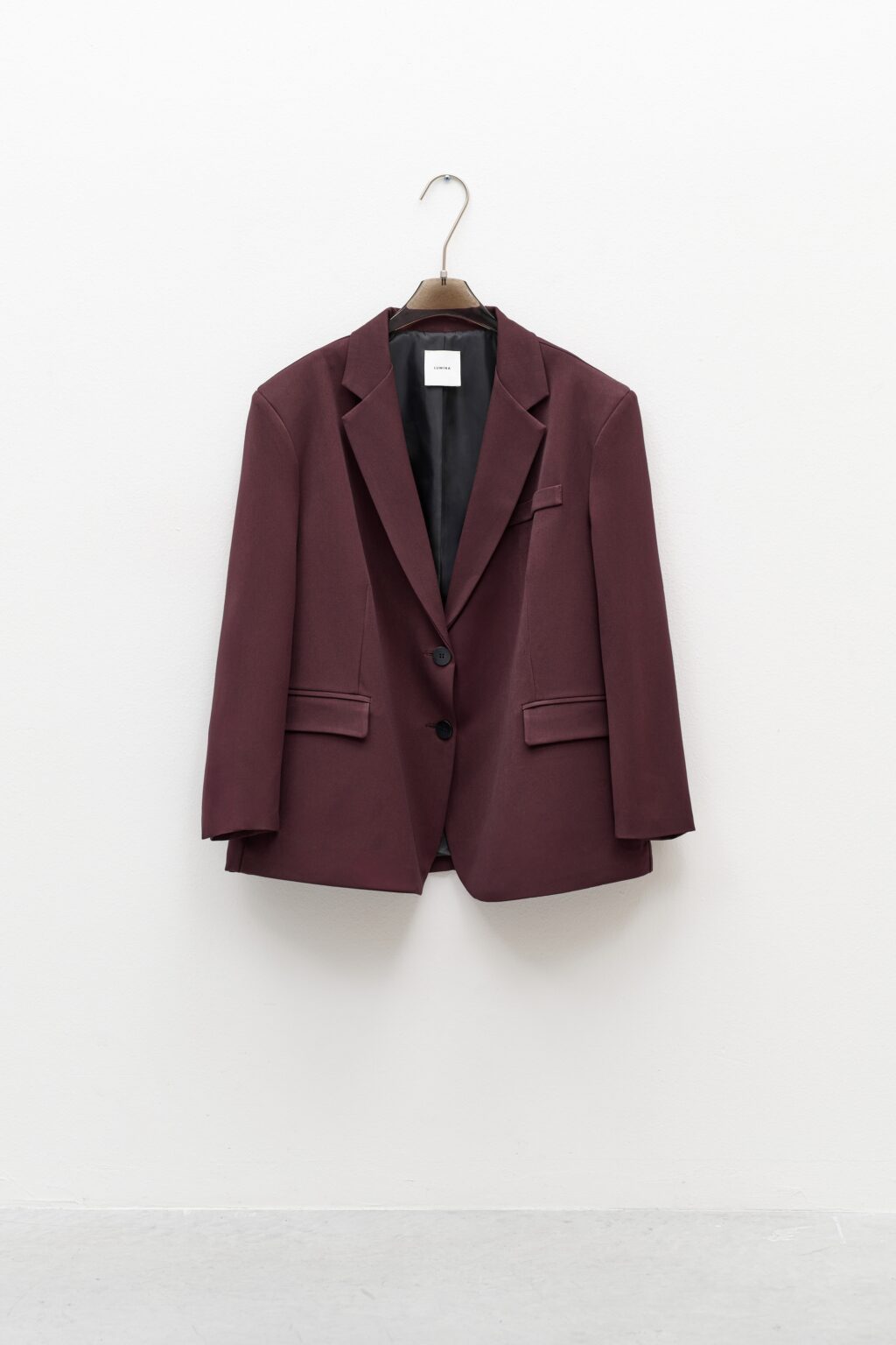 Lissa Oversized Burgundy Jacket