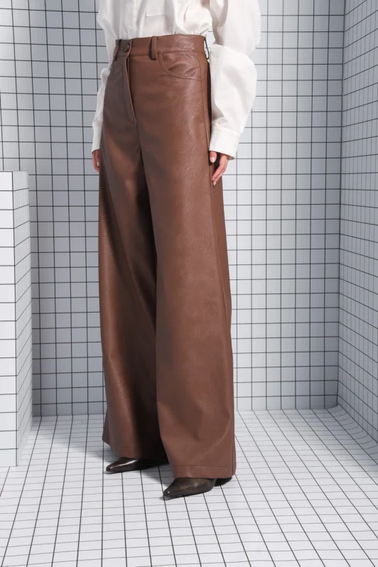 Momentum Brown Leather Pants