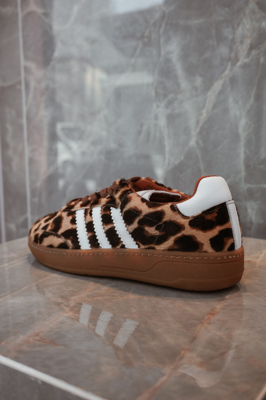 Amalia Λεοπάρ Δερμάτινα Sneakers