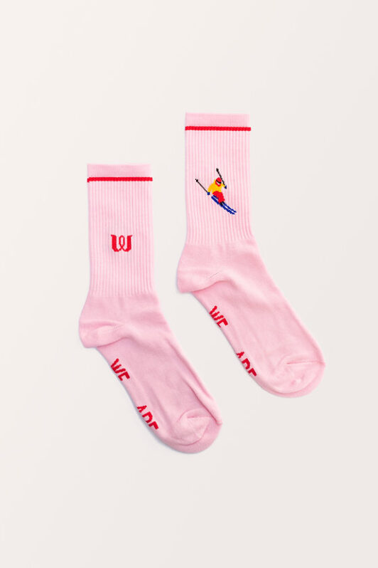 Unisex Κάλτσες Pink Skiers