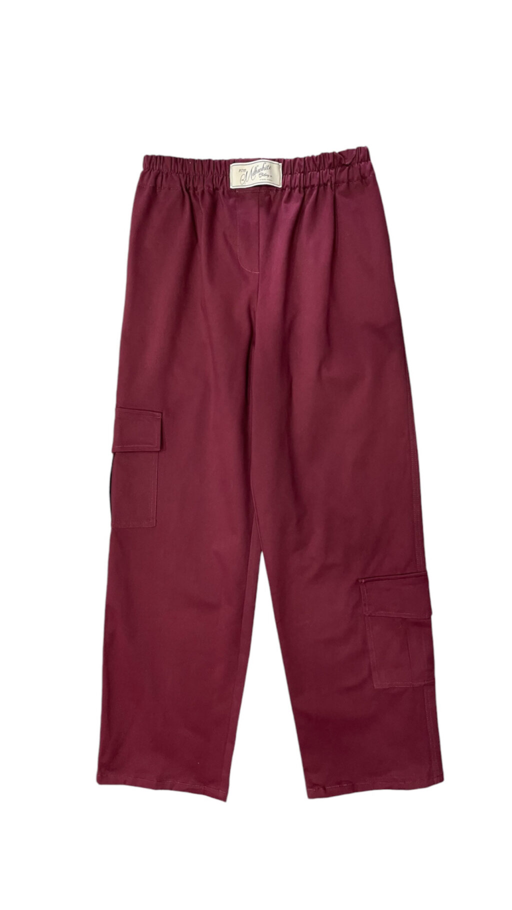 Unisex Burgundy Cargo Pants