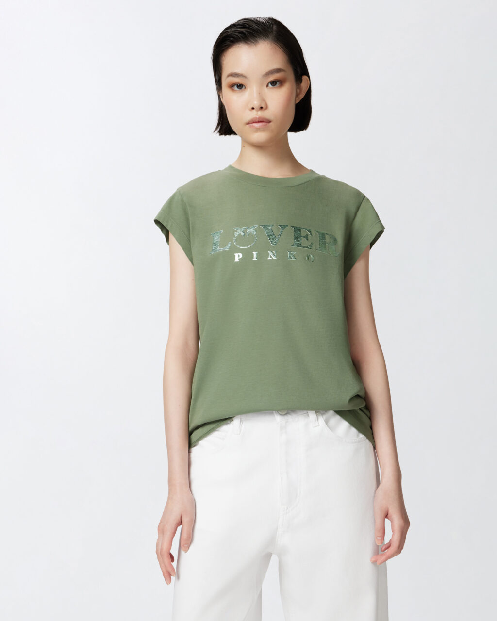 T-shirt slim PINKO Lover