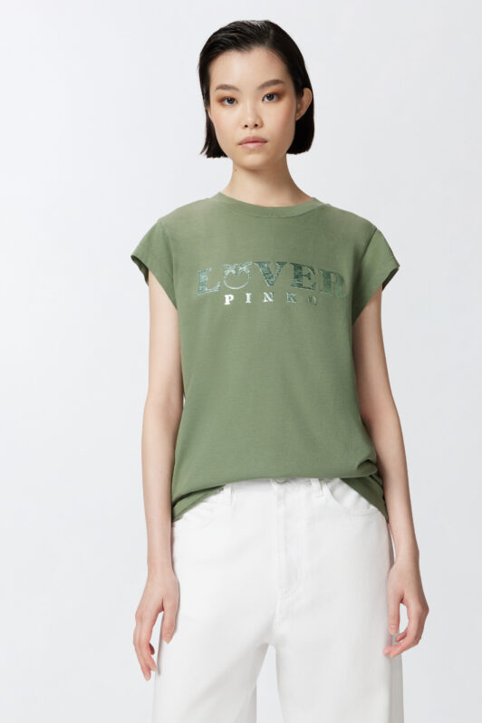 T-shirt slim PINKO Lover