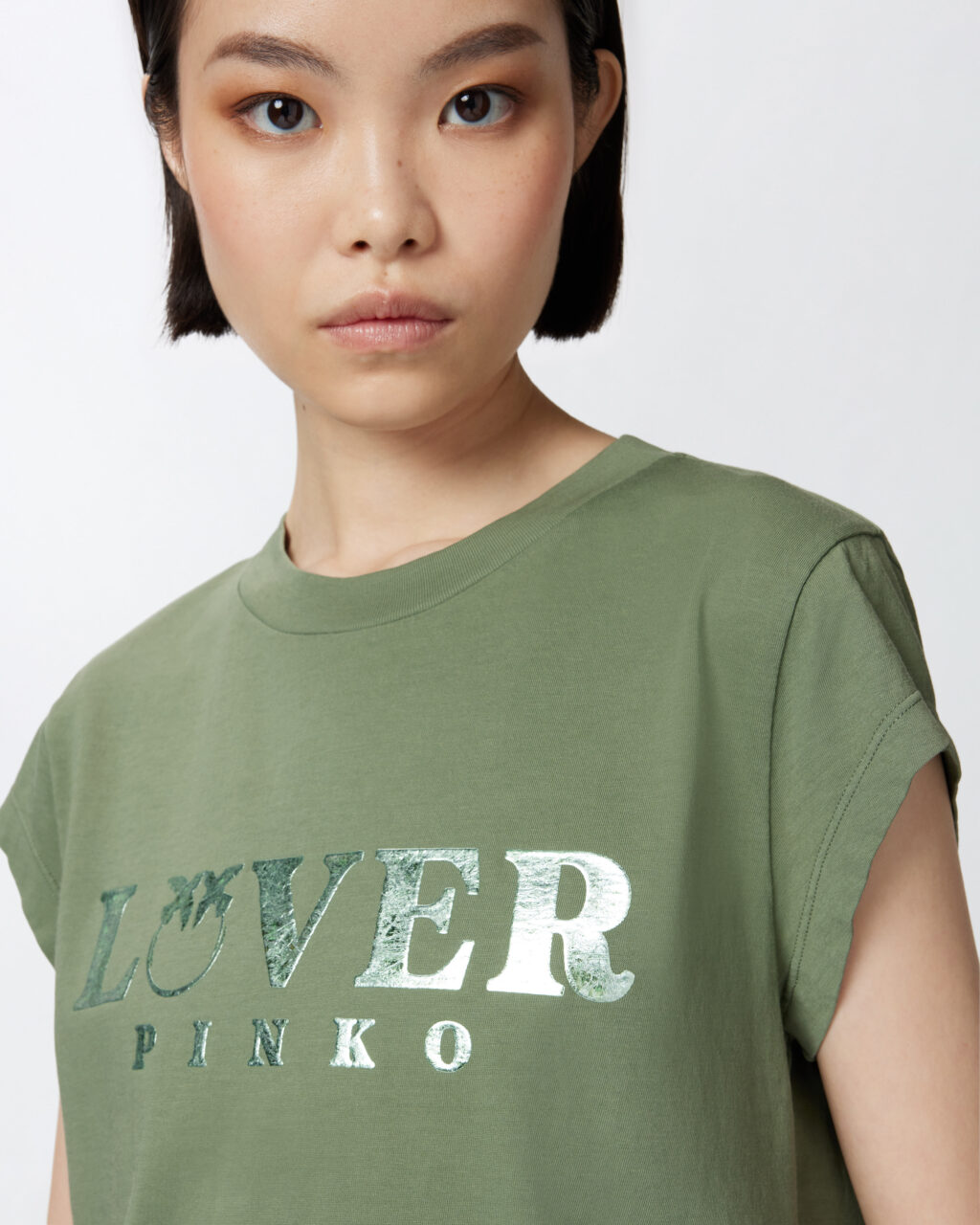 T-shirt slim PINKO Lover