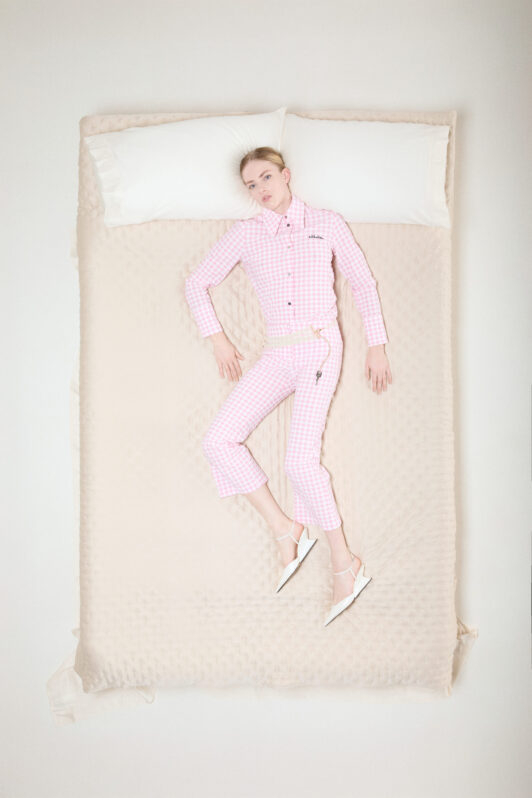 Pink Capri Plaid Pants
