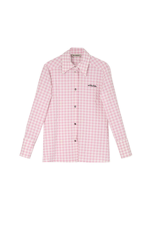 Pink Plaid Slim Fit Shirt