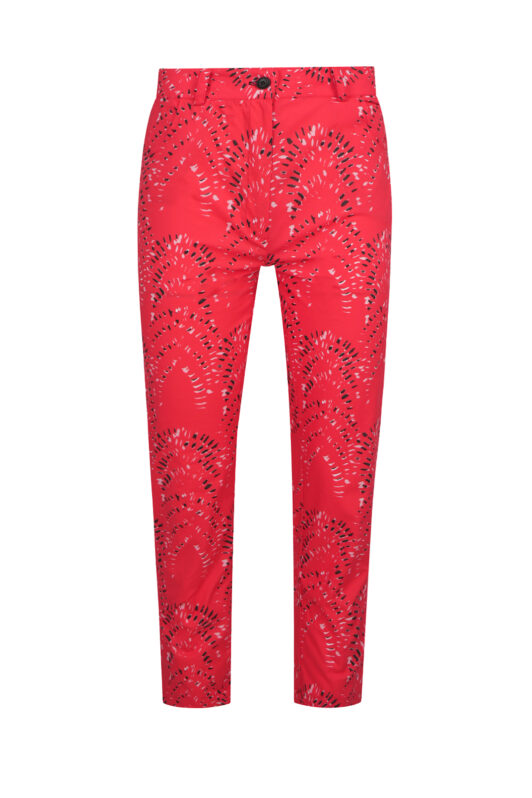 Amal Red Cotton Pants