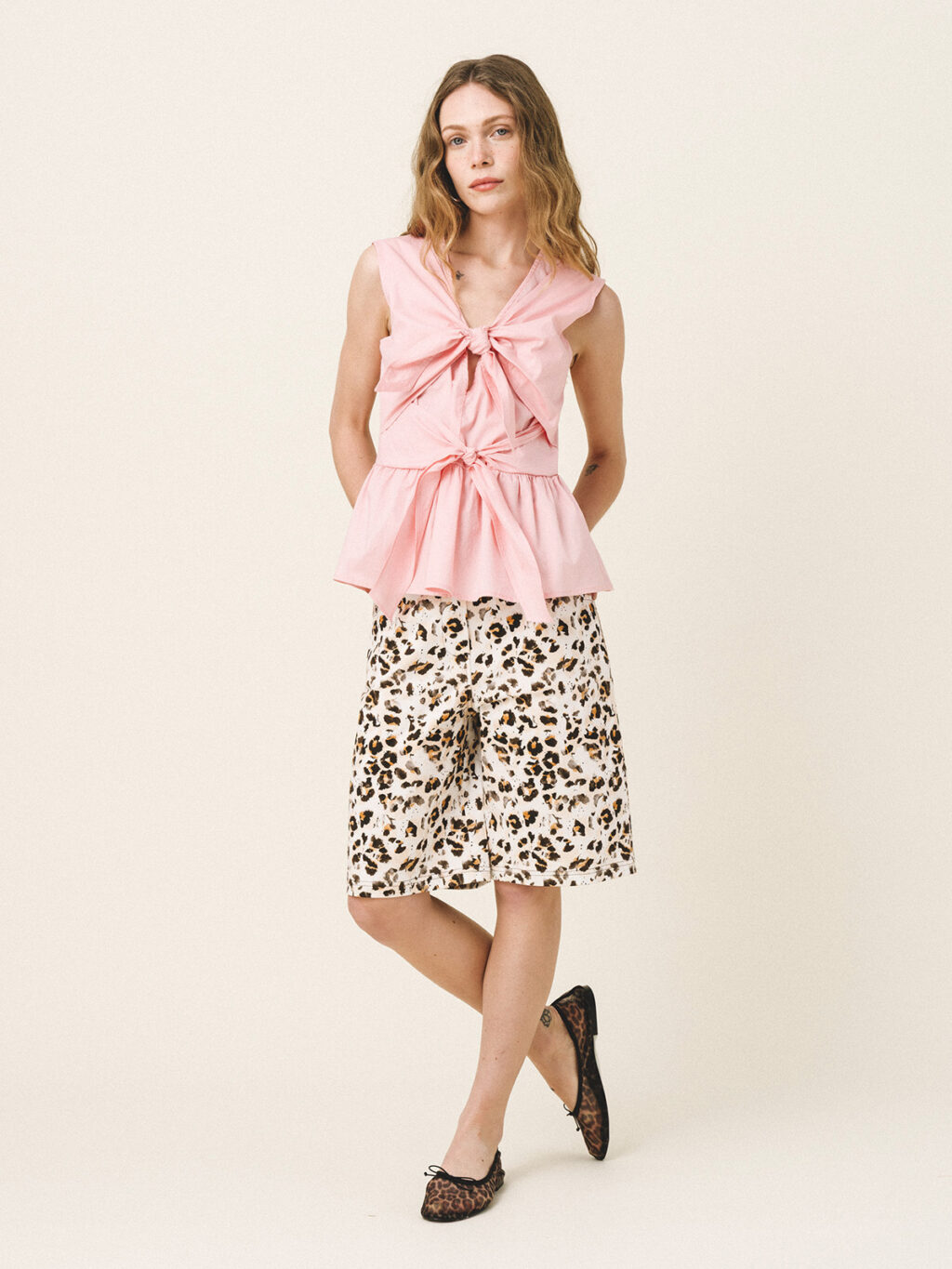 Esther Leopard Bermuda