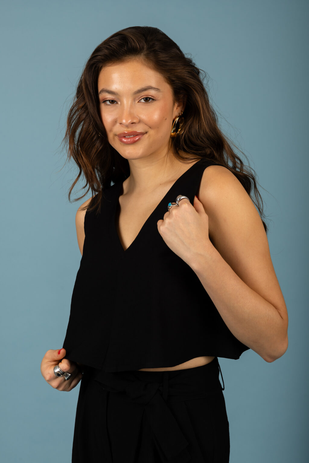 Ethan Crop Top (Black)