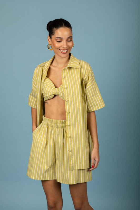 Benjamin Oversized Shirt (Lime)