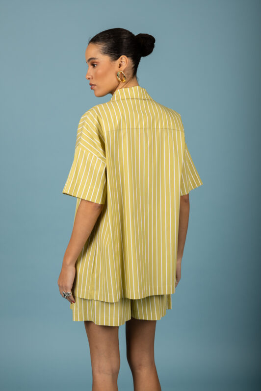 Benjamin Oversized Shirt (Lime)