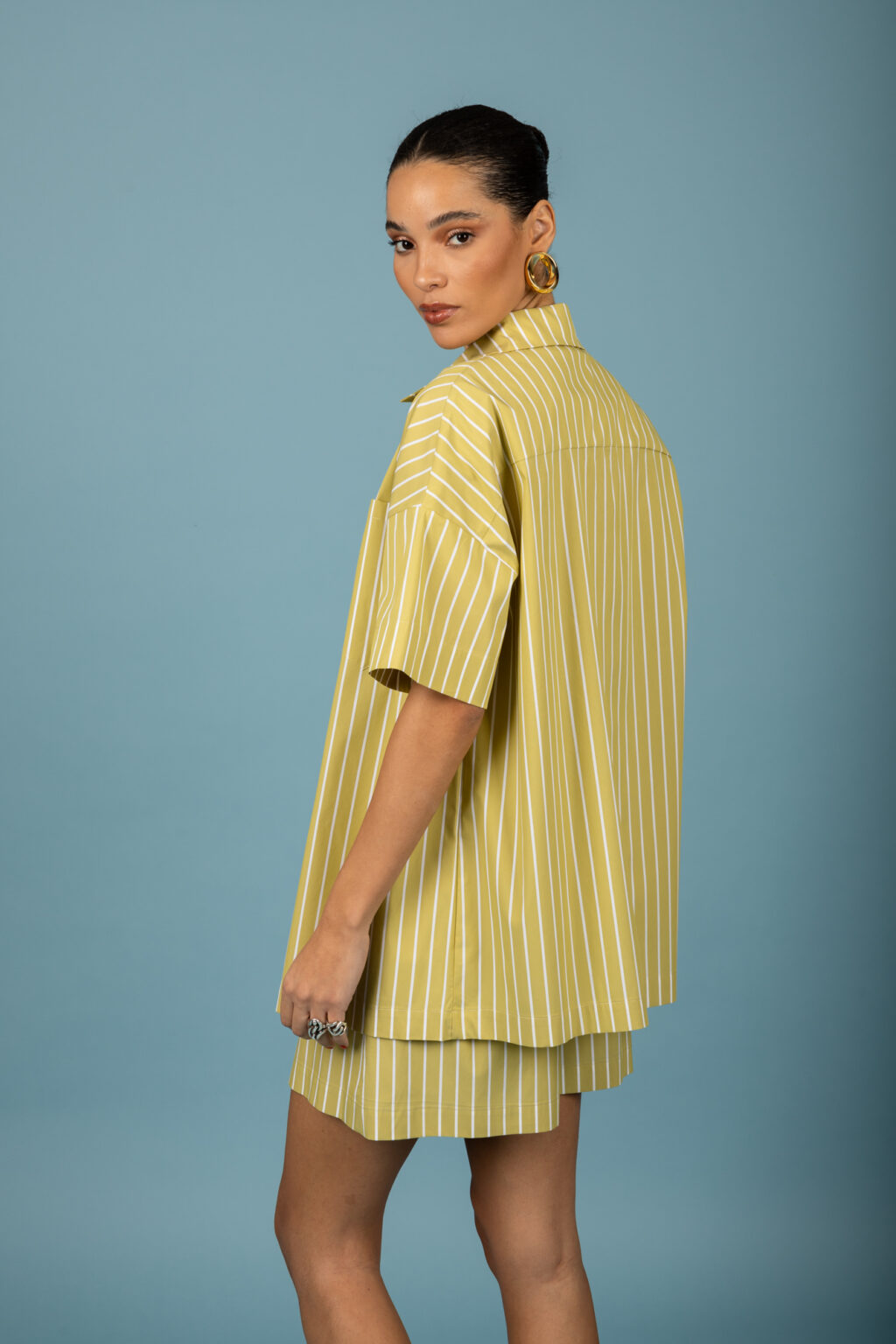 Benjamin Oversized Shirt (Lime)
