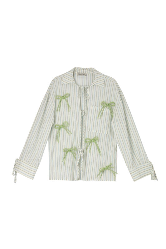 Striped Shirt With Bows