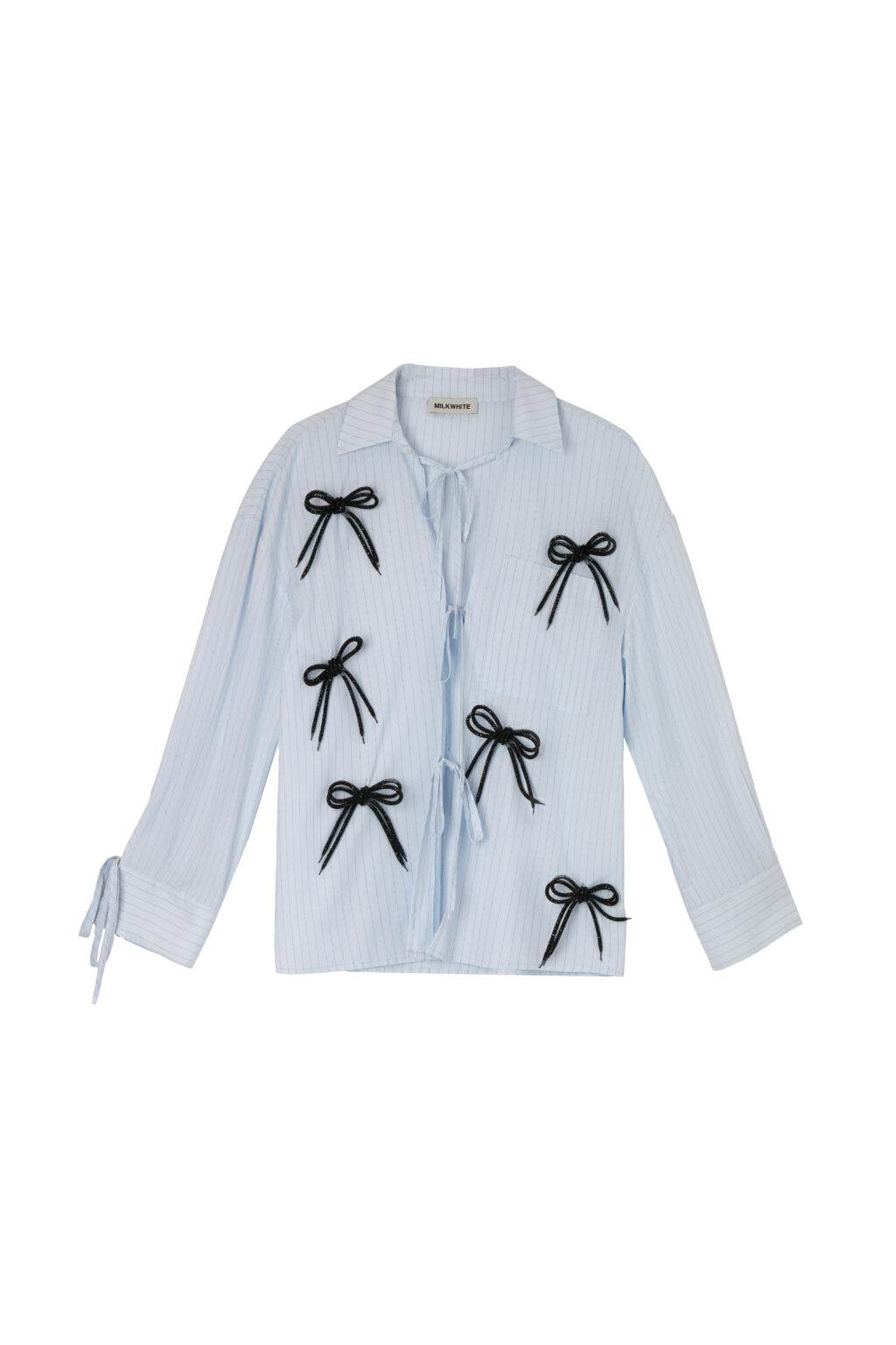 Striped Shirt With Bows
