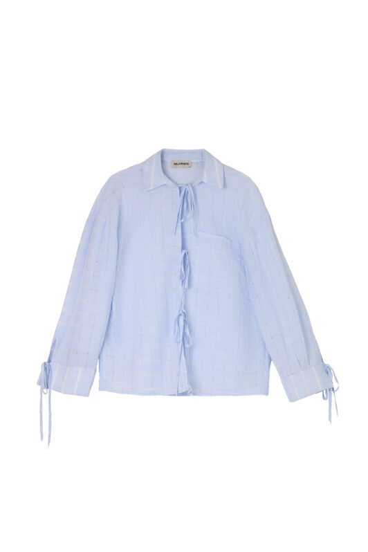 Striped Shirt With Tie