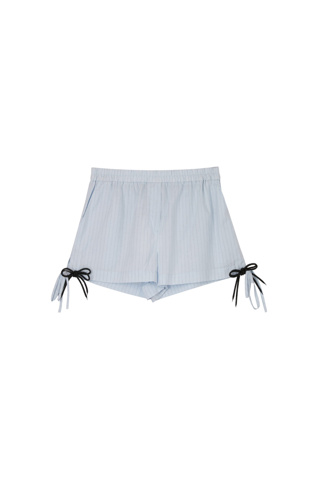 Striped Shorts With Bows