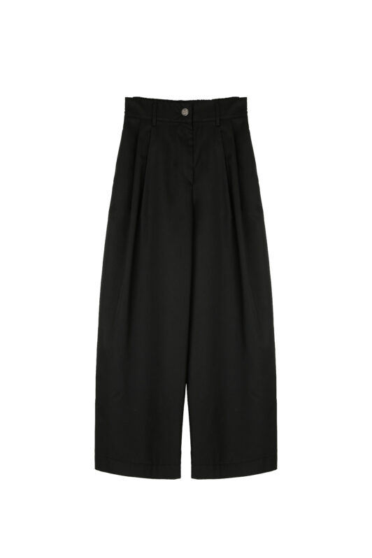 Plain Pleated Pants