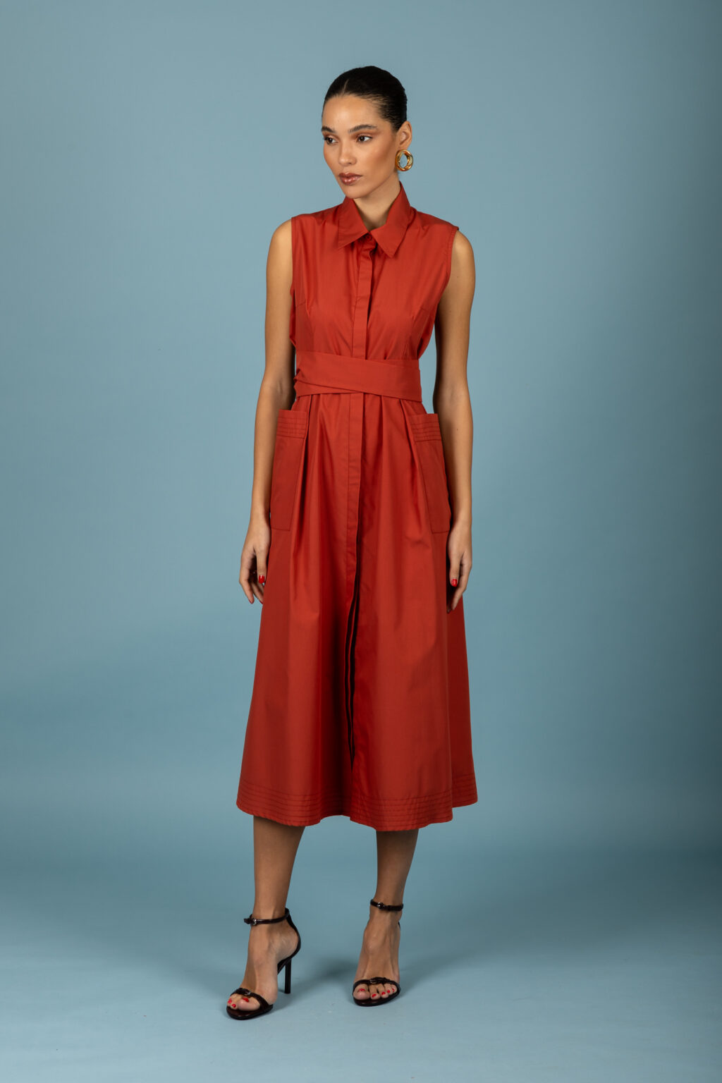 Rebecca Φόρεμα (Red Brown)