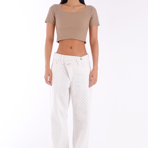 Crooked Off-White Breeze Jeans