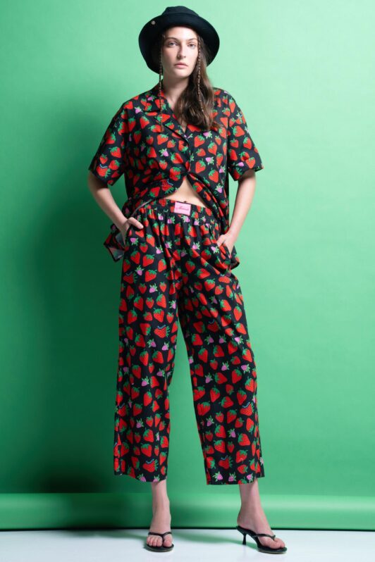 Elly Cropped Cotton Pants