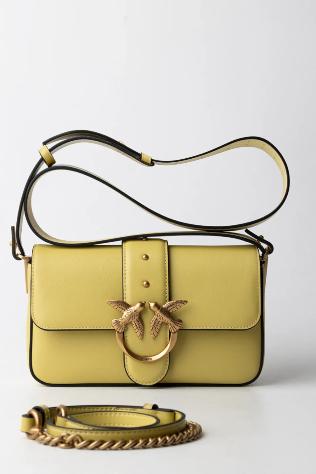 Μαλακή δερμάτινη τσάντα χιαστί Mini Love Bag