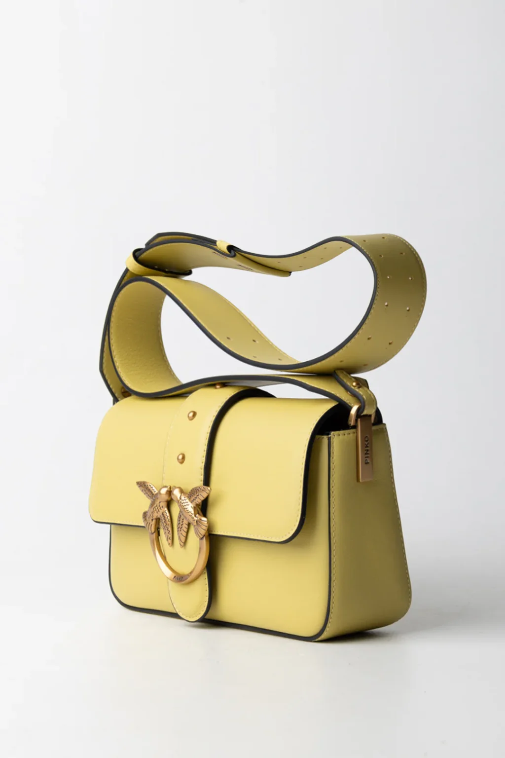 Μαλακή δερμάτινη τσάντα χιαστί Mini Love Bag